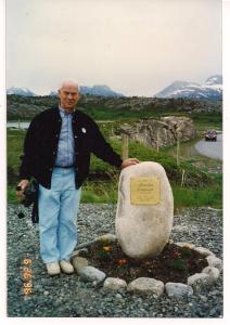 Monument to Maurelius Einarsen in Skarsta, Norway (died 1940)